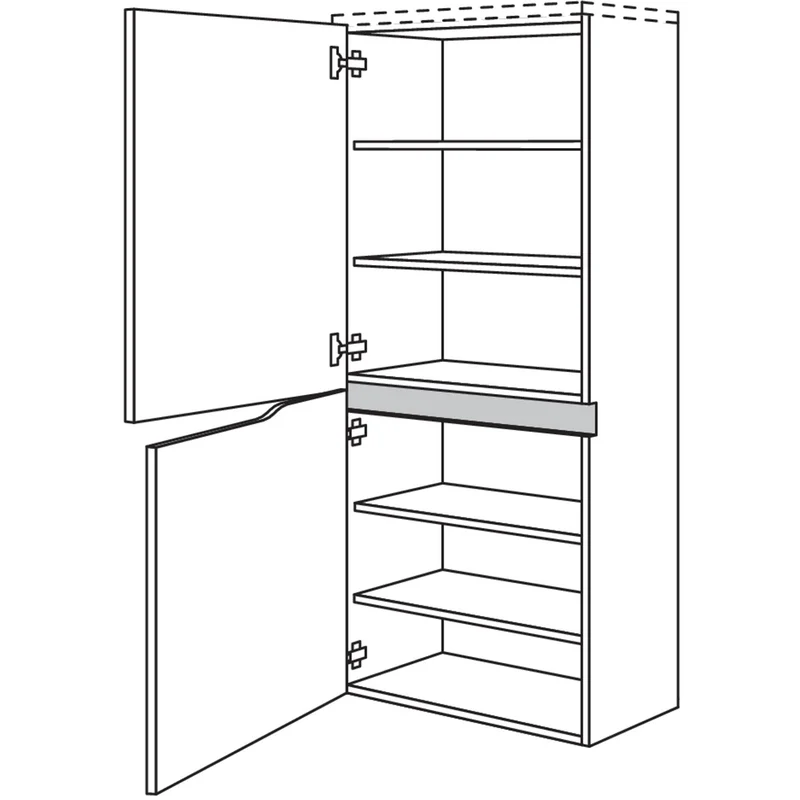 nobilia Abschluss-Midischrank Curve NBMAC60-158 60 cm