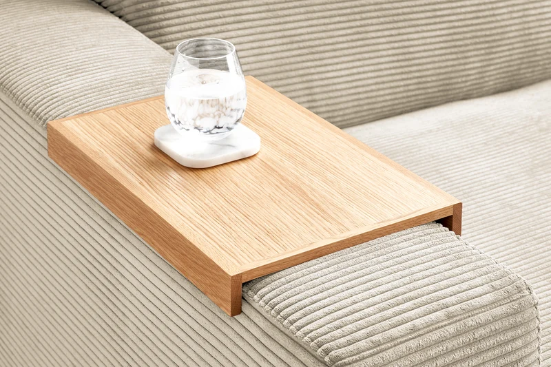 KAWOLA Big Sofa MADELINE Cord cremeweiß