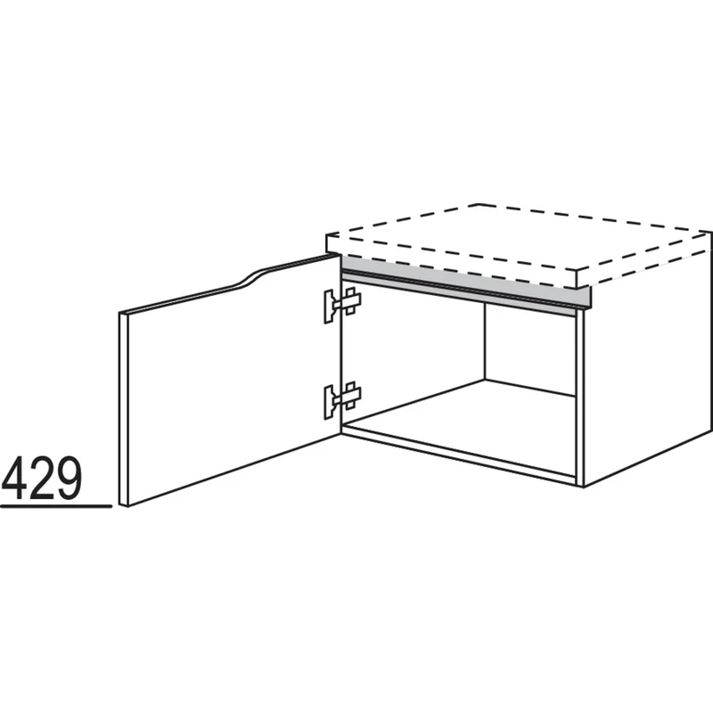 nobilia Abschluss-Unterschrank Curve NBUAC60-43 60 cm