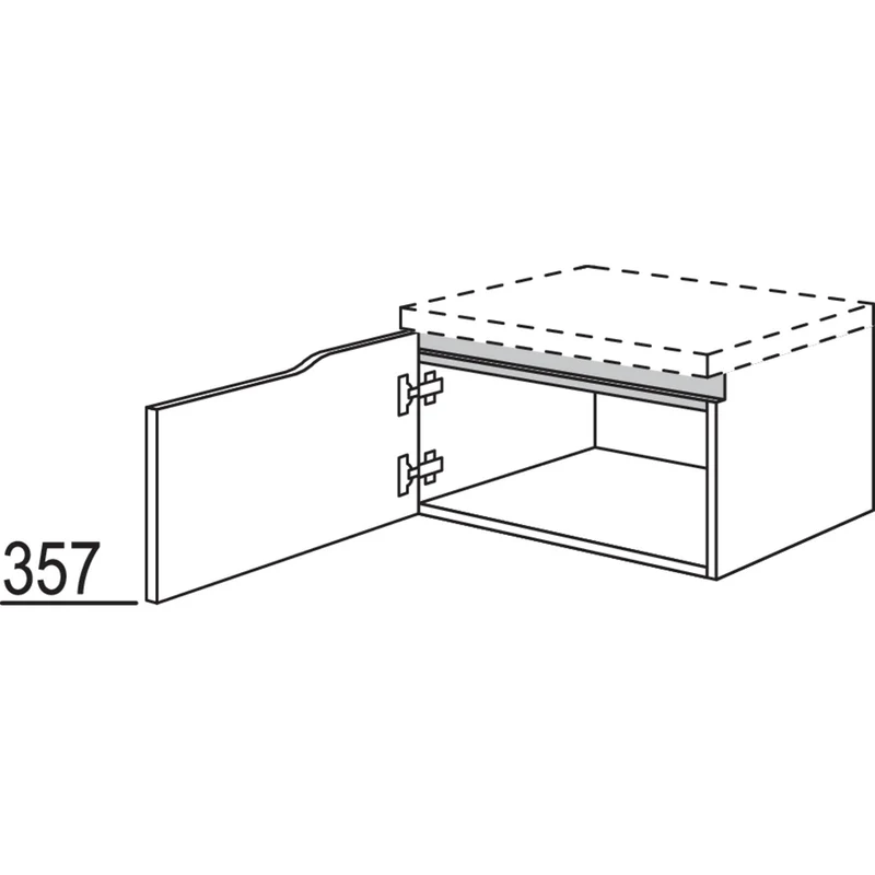 nobilia Abschluss-Unterschrank Curve NBUAC45-43 45 cm