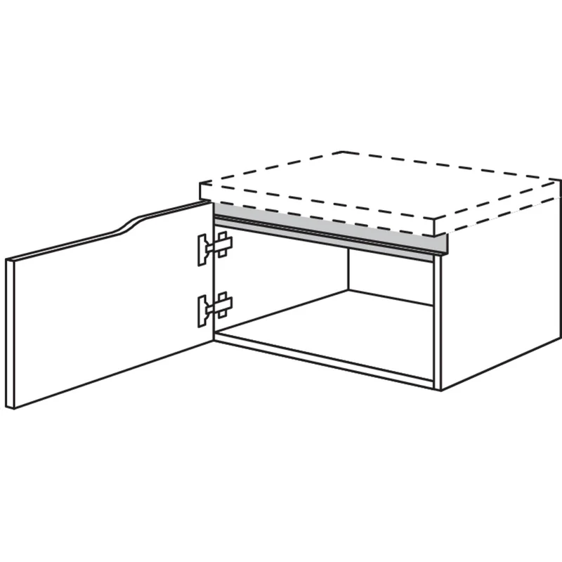 nobilia Abschluss-Unterschrank Curve NBUAC45-36 45 cm