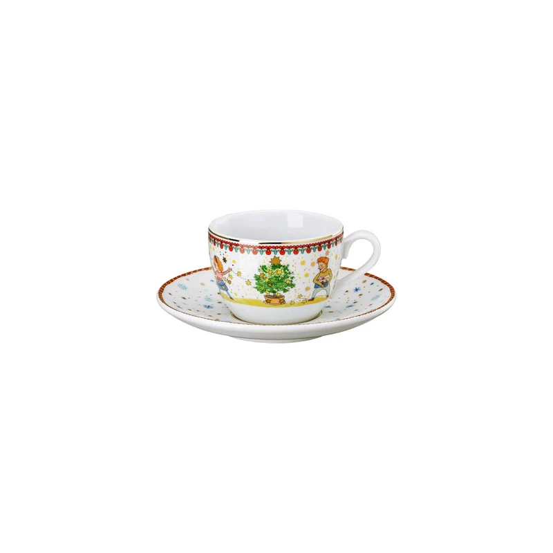 Weihnachtsleuchten Cappuccinota. 2-tlg., Hutschenreuther 2024