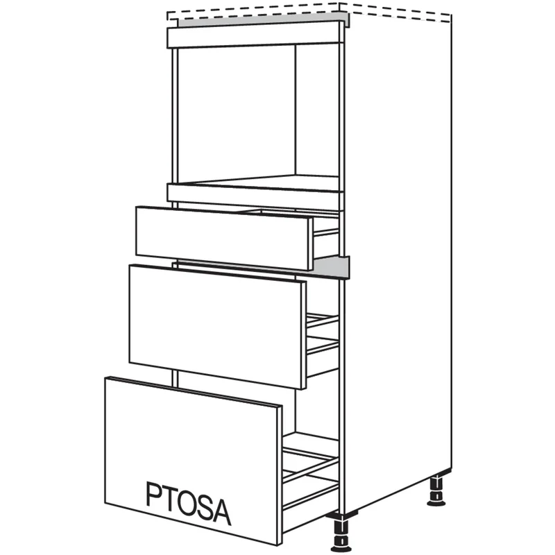 nobilia XL-Geräte-Umbau für Dampfgarer / Kompaktgerät LGDKS2A-X 60 cm