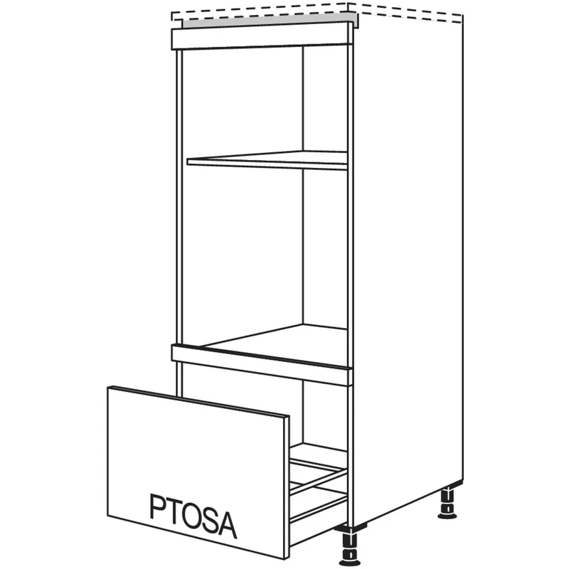 nobilia XL-Geräte-Umbau Backofen und Mikrowelle LGMOA-X 60 cm