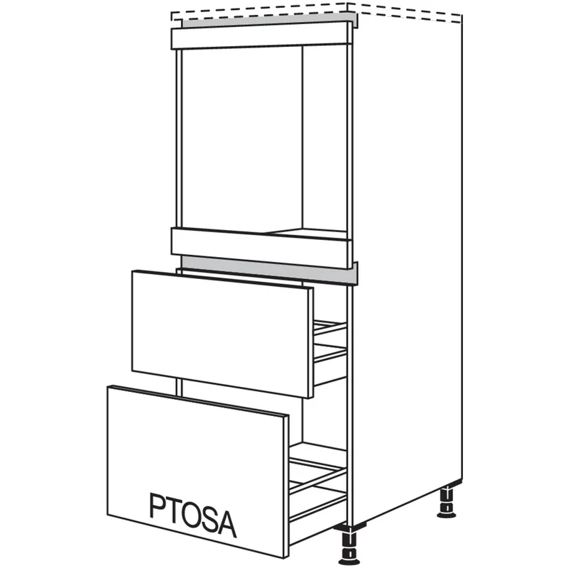 nobilia XL-Geräte-Umbau Backofen LGO2A-X 60 cm
