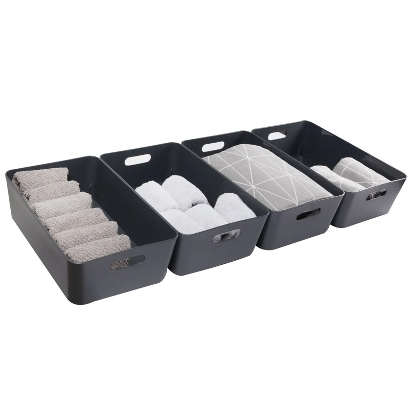Unterbett Schubladen Organizer Set - 12 cm hoch - passend für Bettkasten 40x100 cm - Bett Aufbewahrung
