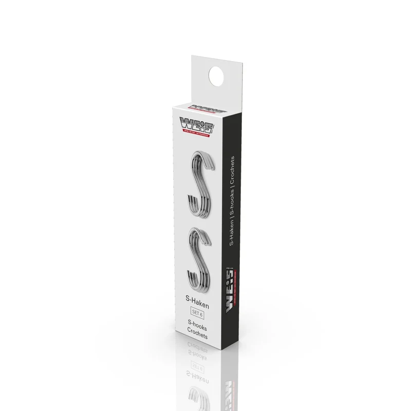 WEIS - S-Haken 6-Box, Edelstahl
