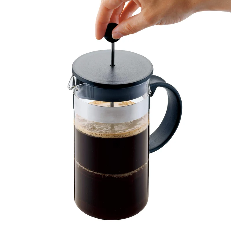 Bodum 1573-01 bistroNOUVEAU Kaffeebereiter (French Press System, Spülmaschinengeeignet), 0,35 liters schwarz