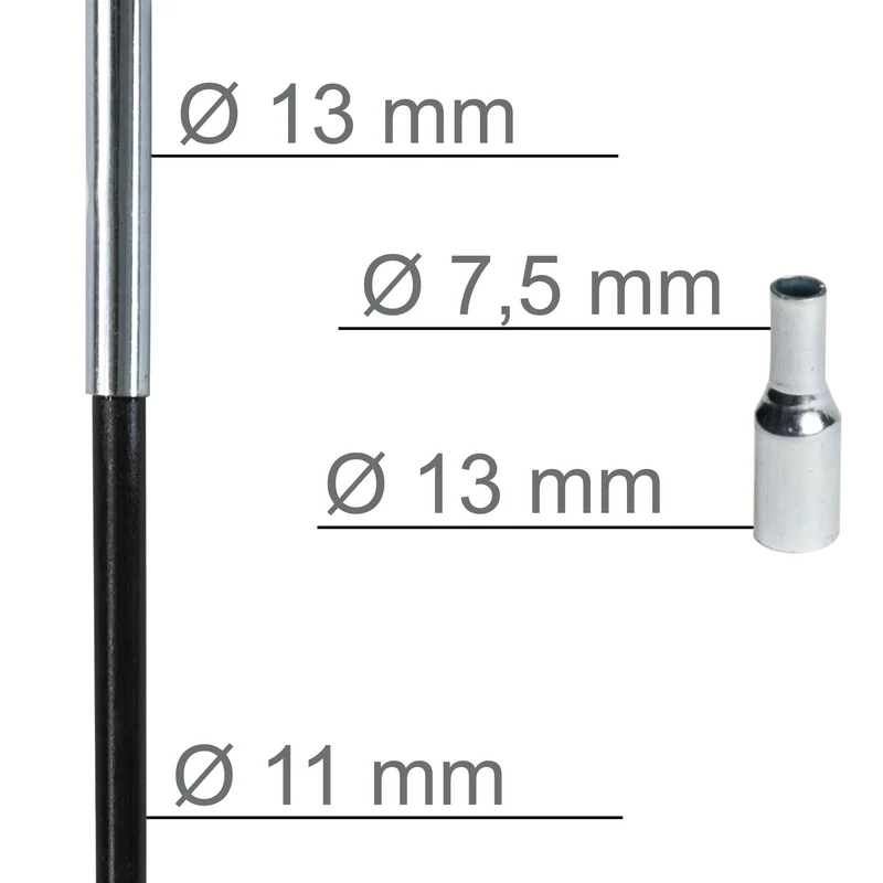 Fiberglas Zeltstange Ø 11 mm - 775 cm aus 9 Segmenten - mit Gummizug und Einfädelhilfe Zeltgestänge Zeltstangen - Ersatzstangen für Zelte | Kürzbar - Biegeradius 120 cm