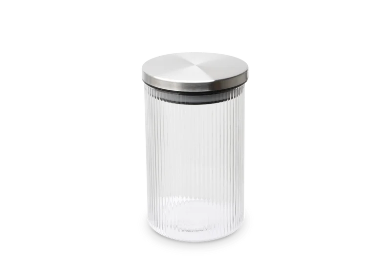 WEIS - Vorratsdose aus Borosilikatglas gerillt 800ml