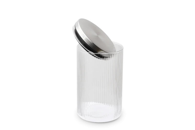 WEIS - Vorratsdose aus Borosilikatglas gerillt 800ml