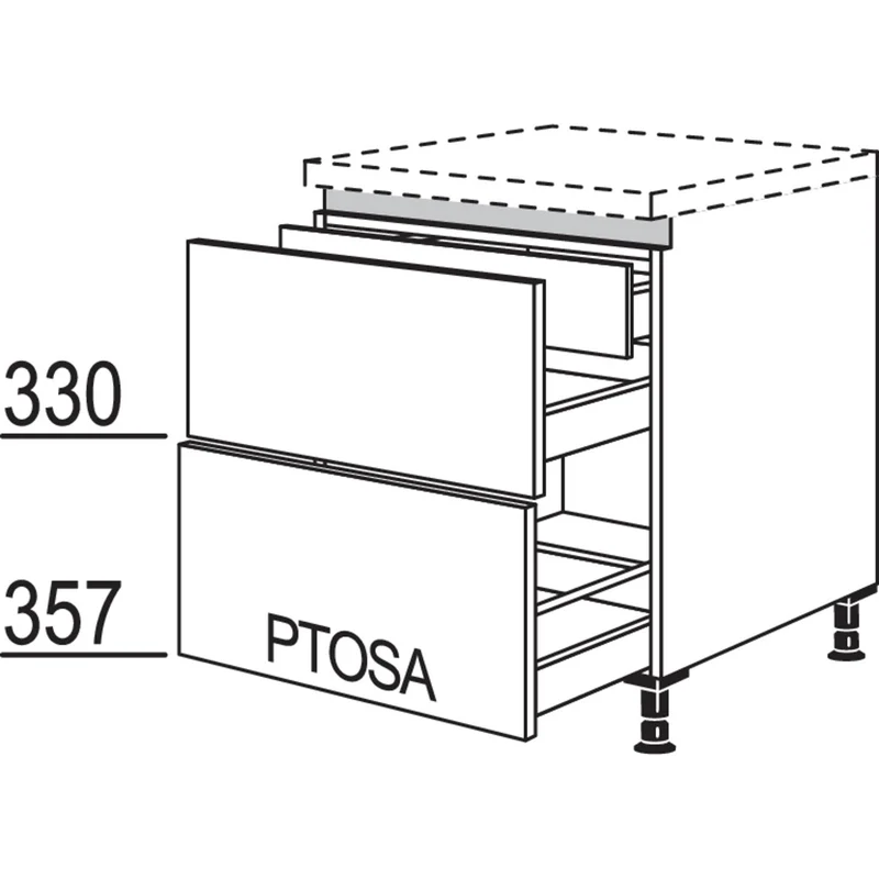 nobilia Auszugschrank LUI2A60 60 cm