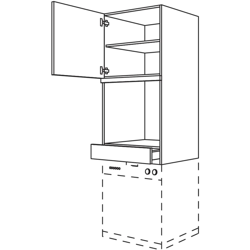nobilia XL-Geräte-Umbau Backofen / Geschirrspüler GOGSP60-3X 60 cm