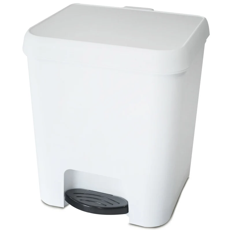 Mülleimer Treteimer 7 Liter eckig 21x23x26cm Kunststoff Küche Büro Bad Pedaleimer Kosmetikeimer Papierkorb Eimer Abfalleimer Abfallbehälter Mülltonne Müll Mistkübel