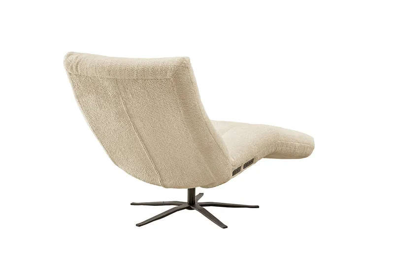 KAWOLA Relaxliege LETICIA motorisch Stoff beige