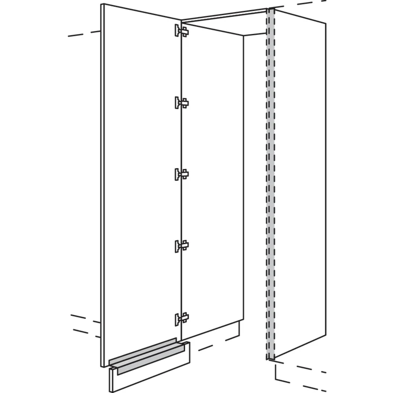 nobilia XL-Hochschrank-Durchgangstür NHSWDTF60-1X