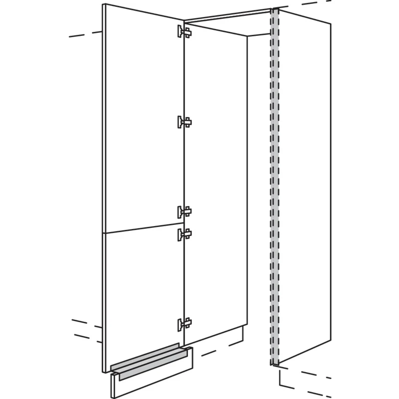 nobilia XL-Hochschrank-Durchgangstür NHSWDT60-1X