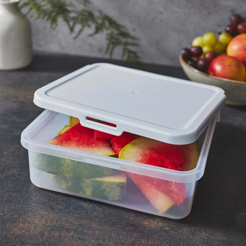 Vorratsdosen Set 1330ml - 19x17x6 cm Butterbrotdose Aufschnittdose Gefrierdose Frischhaltedose Mikrowellengeeignet Spülmaschinengeeignet