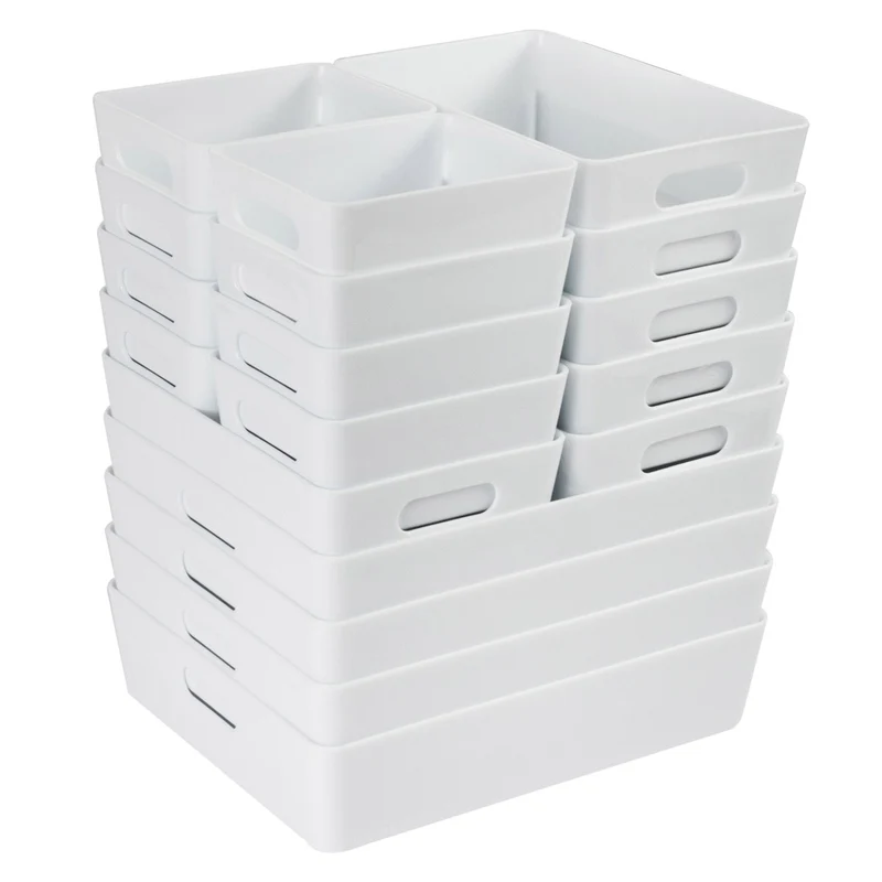 Schubladen Organizer 18 Teile - 60x75x6cm - in 3 Größen - Aufbewahrungsbox Ordnungssystem