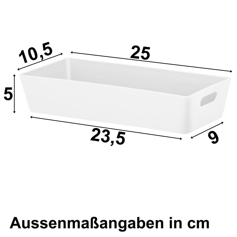 Schminktisch Schubladen Organizer - 5 cm hoch - 12 Teile - Ordnungssystem - Boxen in 2 Größen Aufbewahrungsbox Box - Schubladeneinsatz 75x38 cm