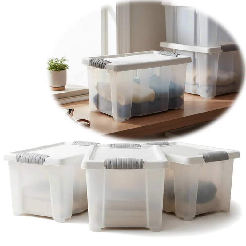 Stapelbox Allzweckbox 3´er Set 30x20x15cm mit Deckel Transportbox Stapelkiste