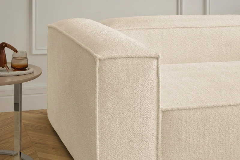 KAWOLA Sofa CARMO Ecksofa Stoff beige