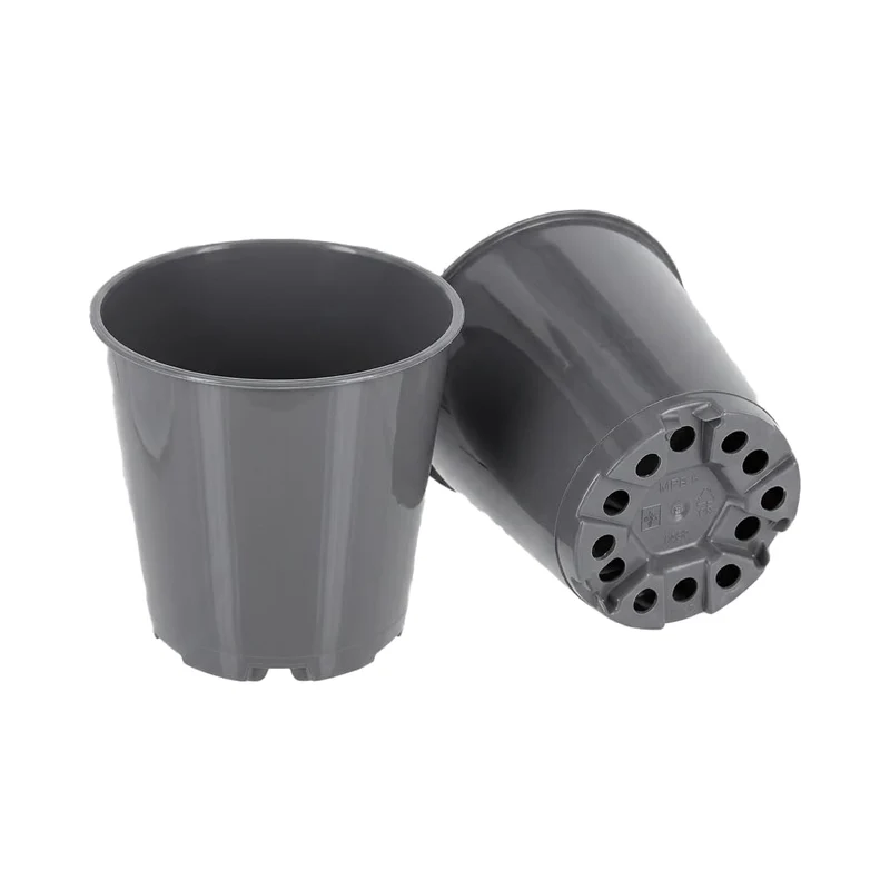 GREEN24 20 Runde Hohe Mini Pflanztöpfe Ø 6 cm Anzuchttöpfe Pflanztöpfe Blumentöpfe Saattöpfe runde glänzende Töpfe (20 Stück)