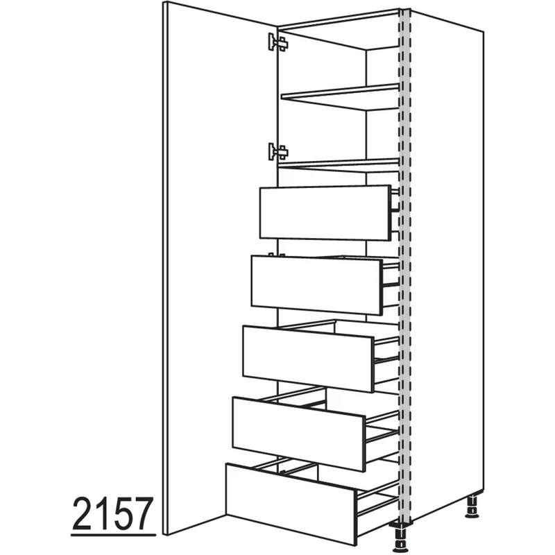 nobilia Hochschrank NHSIF50-3 50 cm