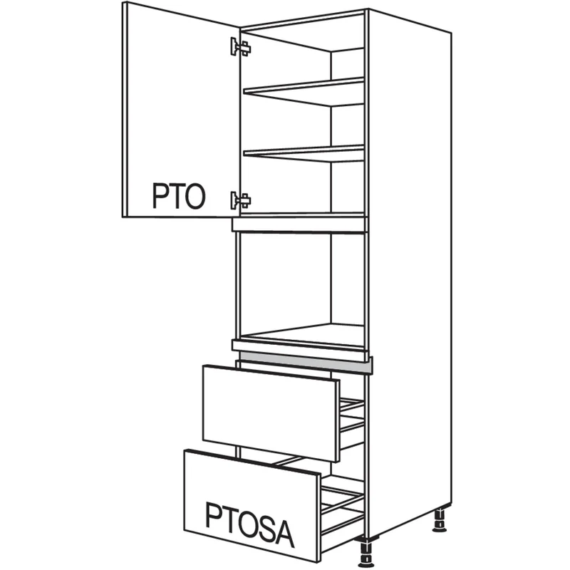 nobilia Geräte-Umbau für Dampfgarer / Kompaktgerät LGDK2A-3 60 cm