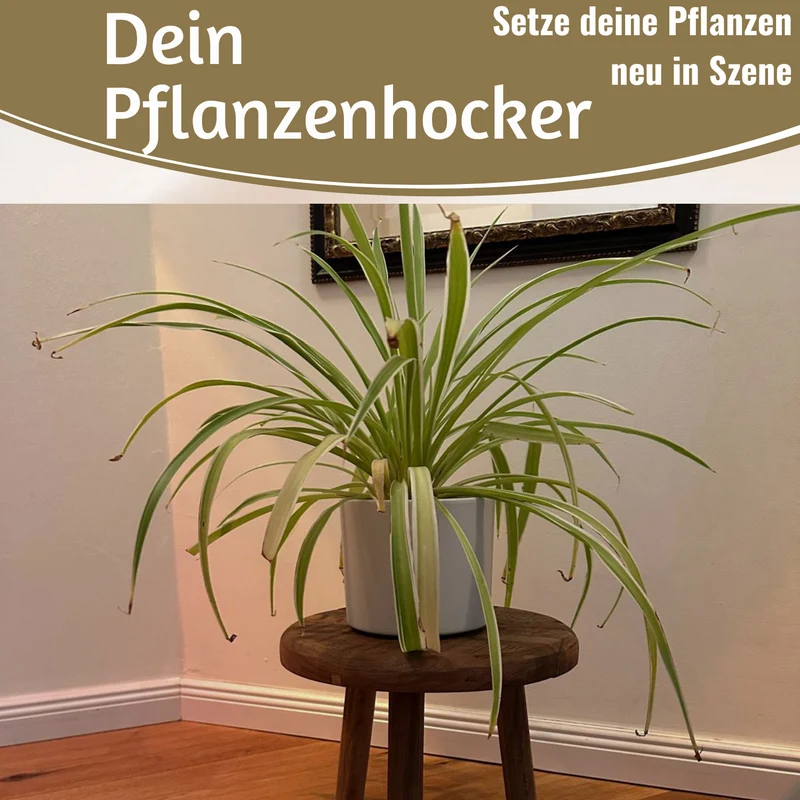 Vintage Holz Fußhocker Braun 30cm Rund Recycelt Tritthocker Schemel Fußbank