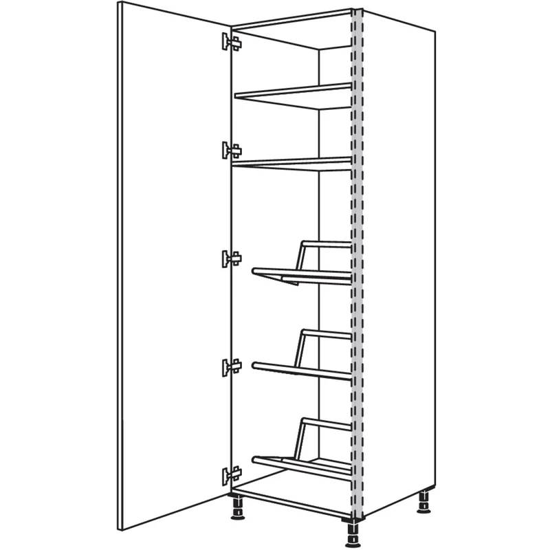nobilia Hochschrank für Getränkekisten NHSGTKF60-3 60 cm