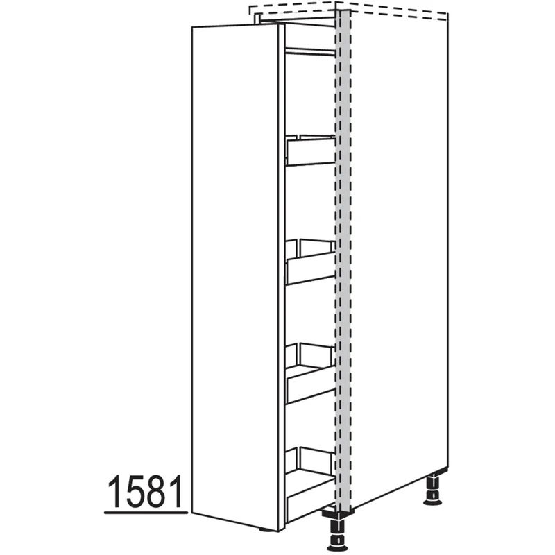 nobilia XL-Highboard Apothekerschrank NHSAF40-X 40 cm