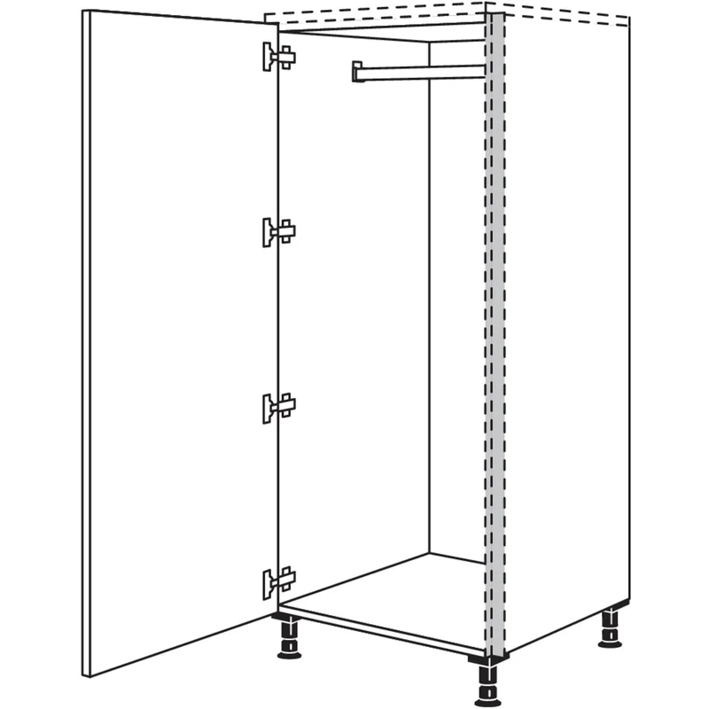 nobilia XL-Highboard Garderobenschrank NHSWGF40-X 40 cm