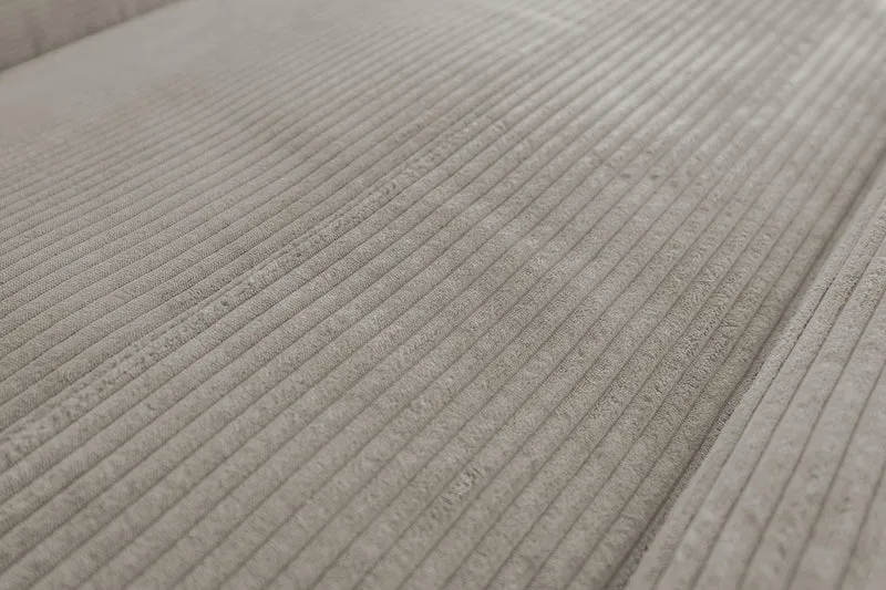 KAWOLA Sofa LAISKA Ecksofa Cord steingrau