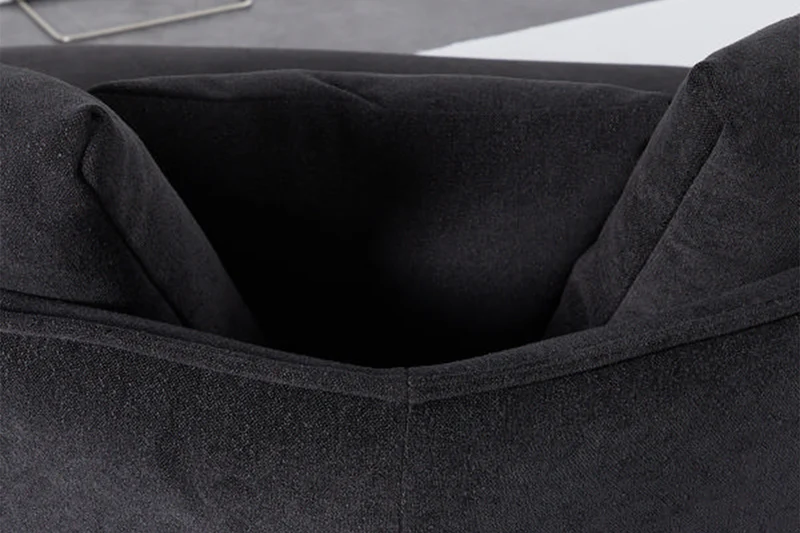 KAWOLA Sofa GARBO Designsofa Stoff schwarz