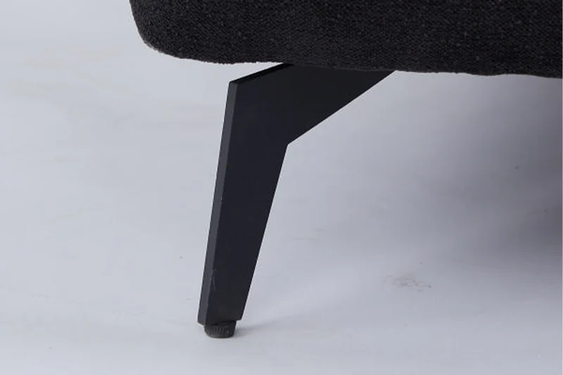 KAWOLA Sofa GARBO Designsofa Stoff schwarz