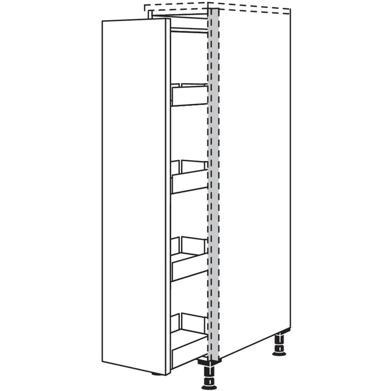 nobilia Highboard Apothekerschrank NHSAF40 40 cm