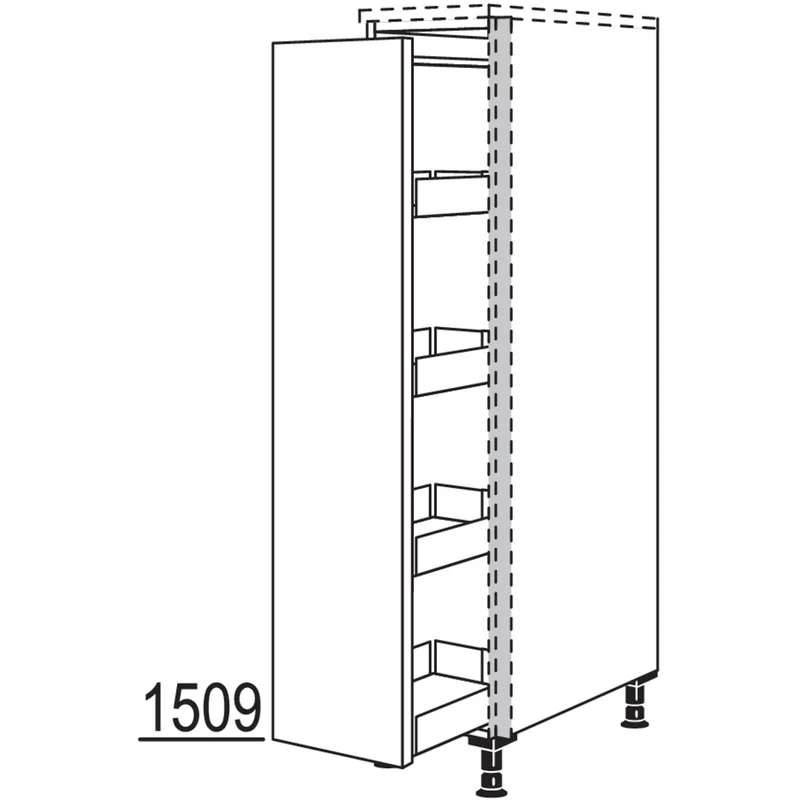 nobilia Highboard Apothekerschrank NHSAF40 40 cm