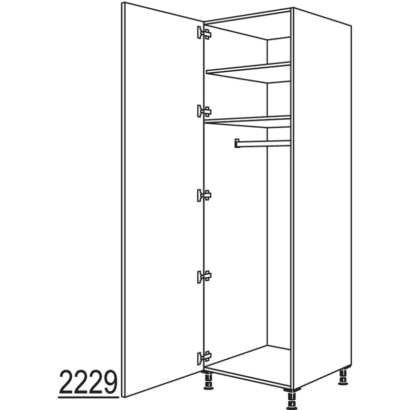 nobilia XL-Garderobenschrank HWGF40-3X 40 cm