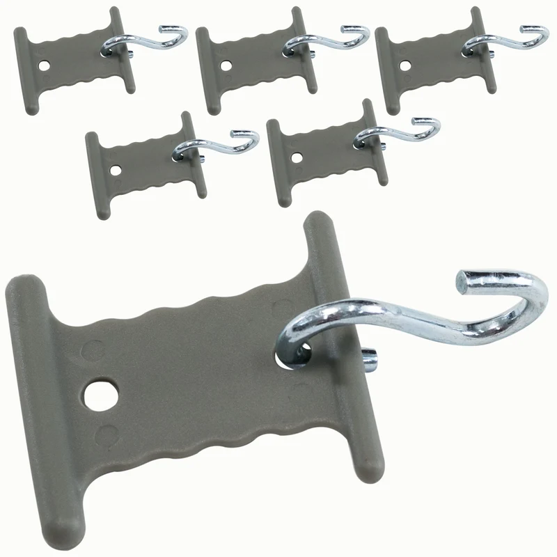 Haken für Kederschiene Kederleiste - 6mm/8mm mit S-Haken Markisenhaken Markisenschienenaufhängung Vorzelthaken Kederhaken