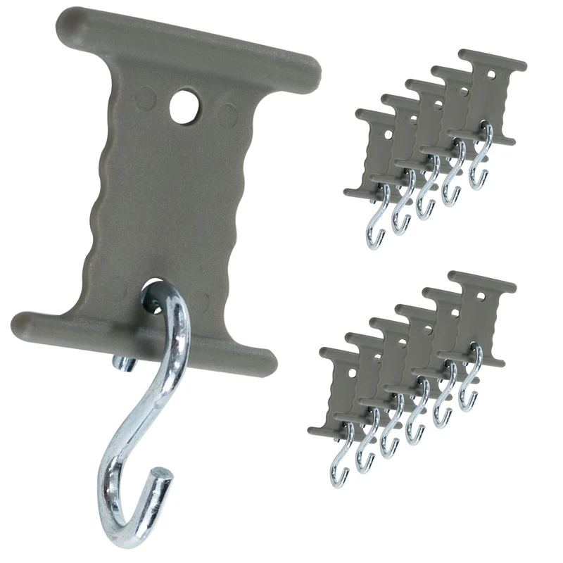 Haken für Kederschiene Kederleiste - 6mm/8mm mit S-Haken Markisenhaken Markisenschienenaufhängung Vorzelthaken Kederhaken