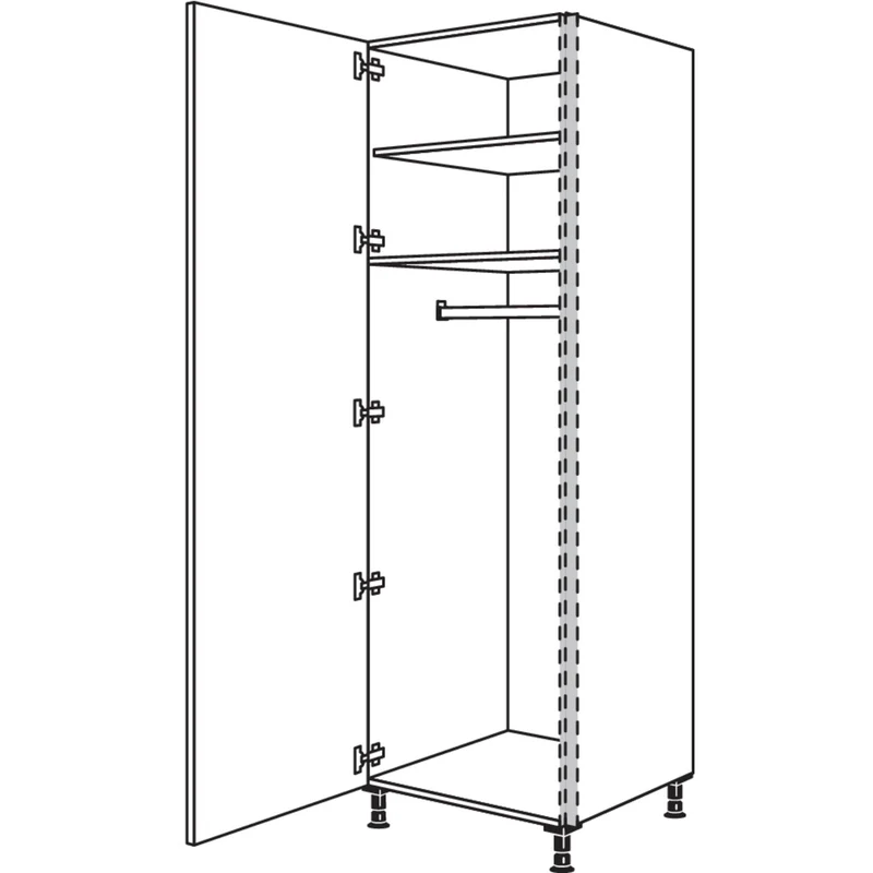 nobilia Garderobenschrank NHSWGF60-3 60 cm
