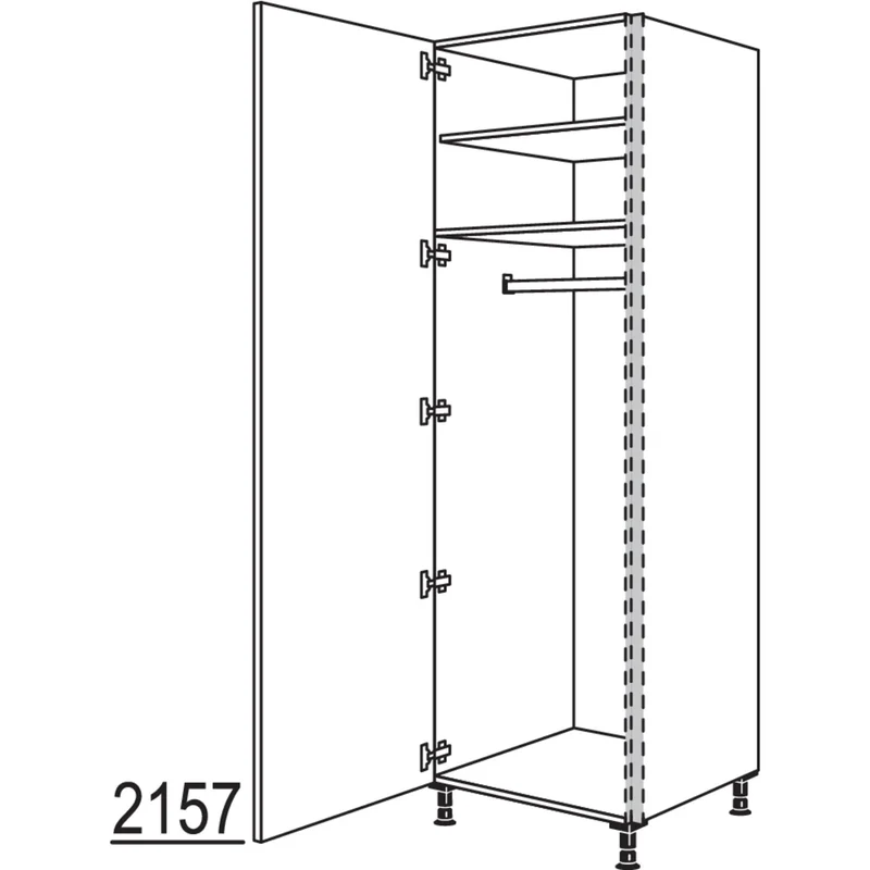 nobilia XL-Garderobenschrank NHSWGF40-2X 40 cm