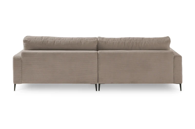 KAWOLA Ecksofa CARA Sofa Cord taupe