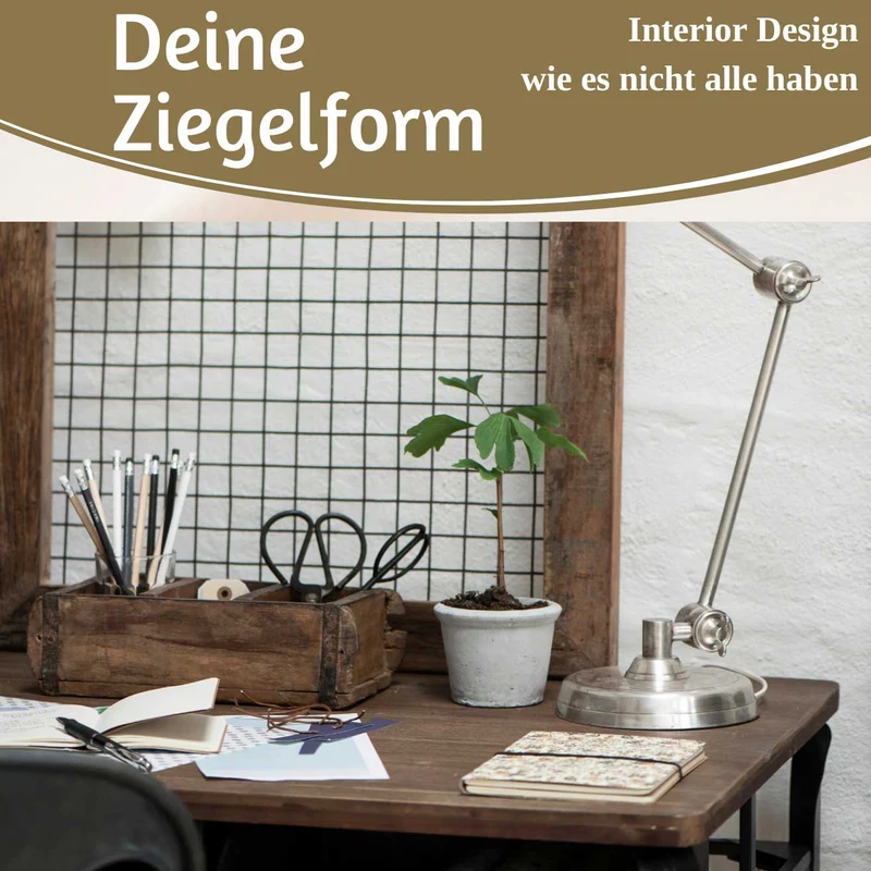 IB Laursen Holz Ziegelform Unika 31x9cm Braun 3-fach alte Backsteinform Cutlery Deko