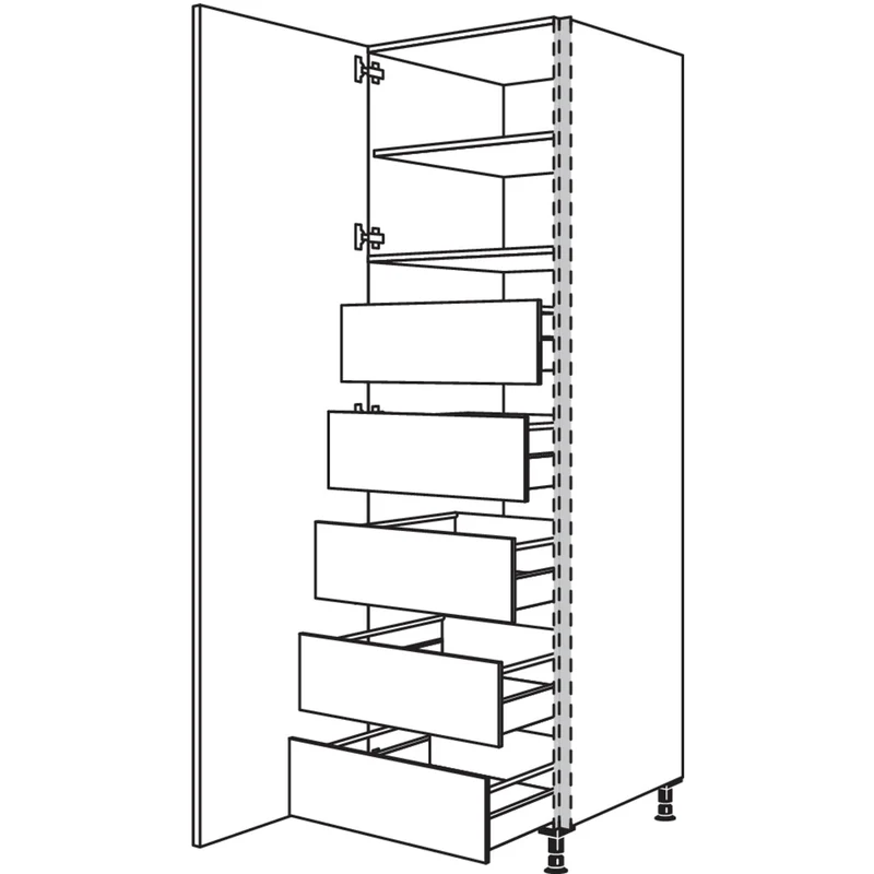 nobilia XL-Hochschrank NHSIF40-3X 40 cm