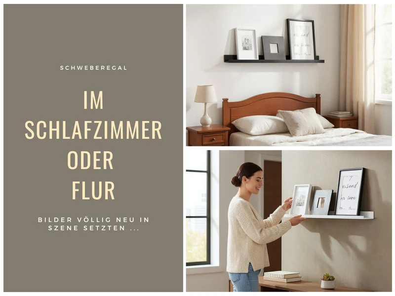 Wandregal Wandboard Freja 2´er Set 45cm Weiß Deko Regal Schweberegal Küchenregal