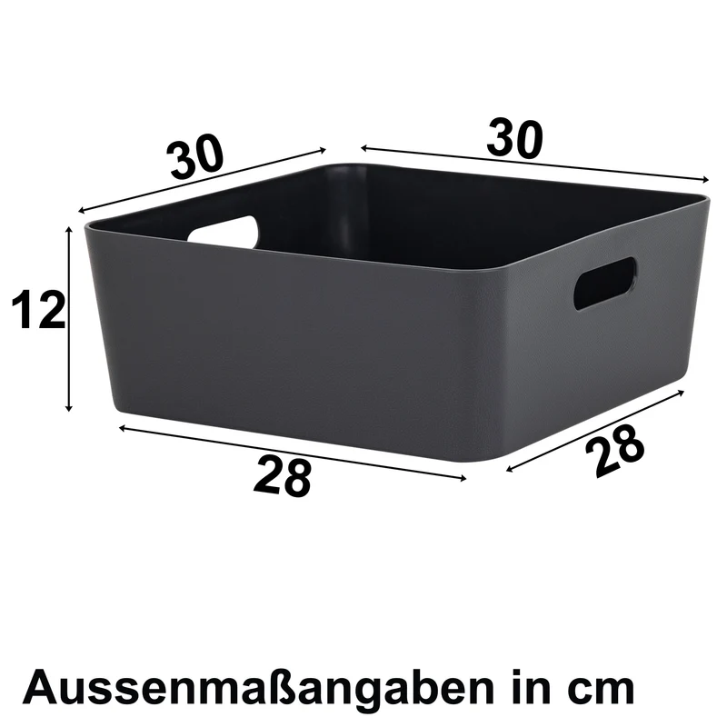 Unterbett Schubladen Organizer Set - 12 cm hoch passend für Bettkasten 30x90cm - Bett Aufbewahrung