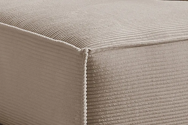 KAWOLA Sofa SAMU Ecksofa Cord taupe