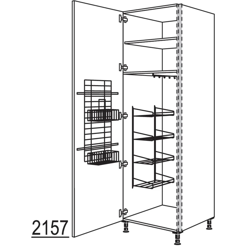 nobilia Besen-/ Geräteschrank NHSBF50-3 50 cm